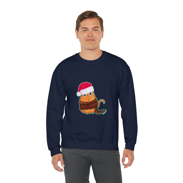 Christmas cat Unisex Heavy Blend™ Crewneck Sweatshirt