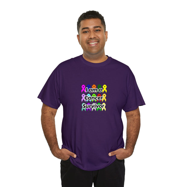 Cancer Survivor Unisex Heavy Cotton Tee