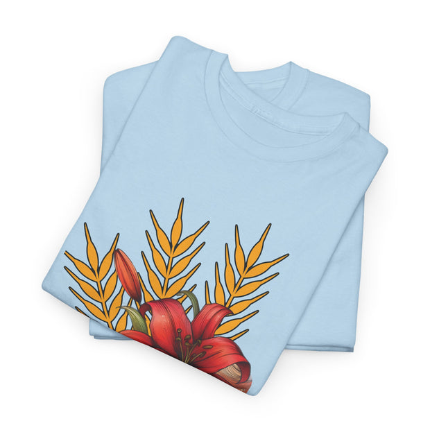 Saskatchewan Lily Unisex Heavy Cotton Tee