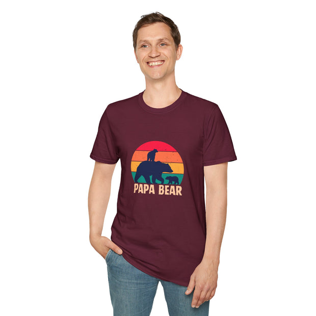 Papa Bear Unisex Softstyle T-Shirt