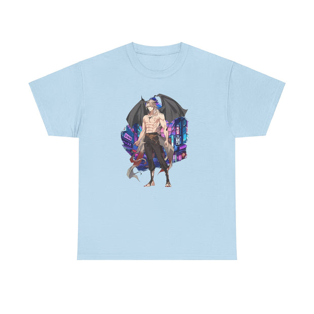 Anime Male Demon Unisex Heavy Cotton Tee