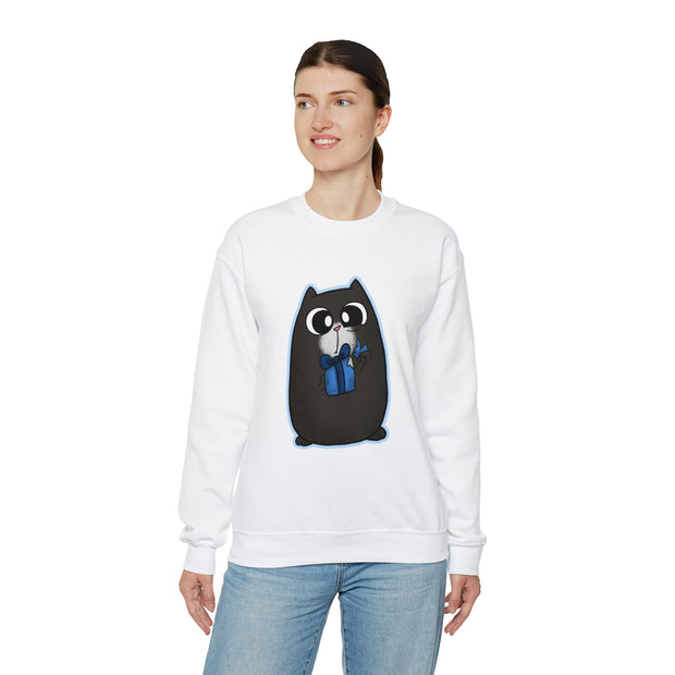 Christmas cat Unisex Heavy Blend™ Crewneck Sweatshirt