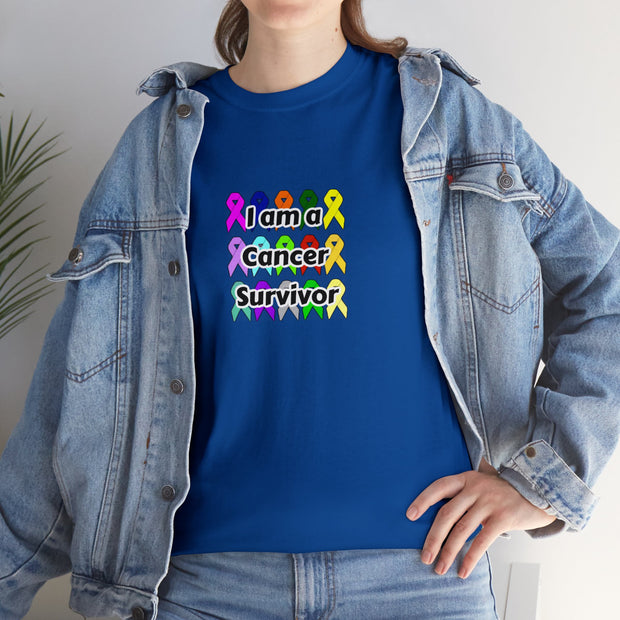 Cancer Survivor Unisex Heavy Cotton Tee