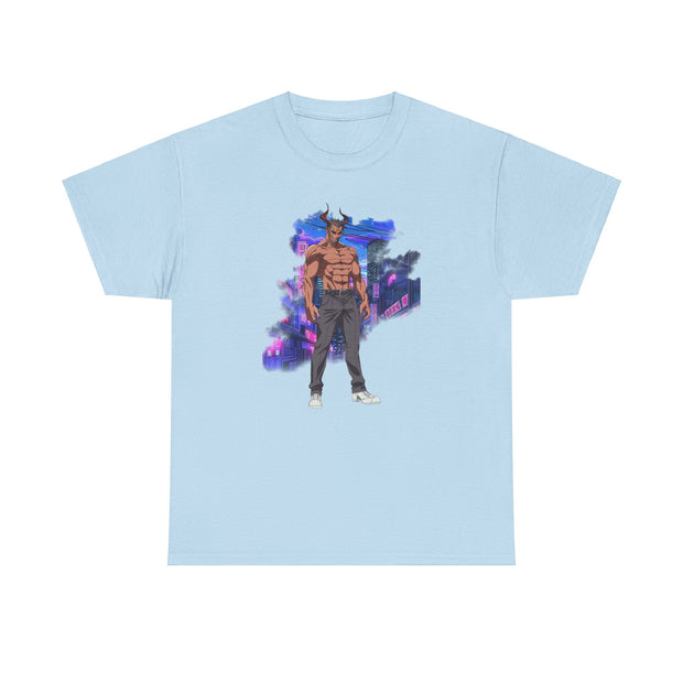 Anime Male Demon Unisex Heavy Cotton Tee