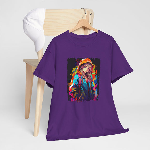 Graffiti Anime Girls Unisex Heavy Cotton Tee