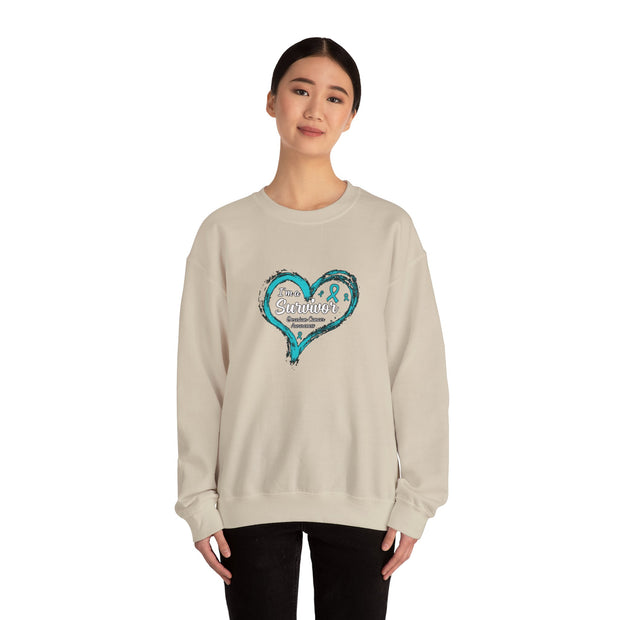 I am a Survivor Unisex Heavy Blend™ Crewneck Sweatshirt