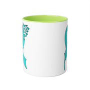 Ovarian Cancer Ribbon Accent Mugs, 11oz