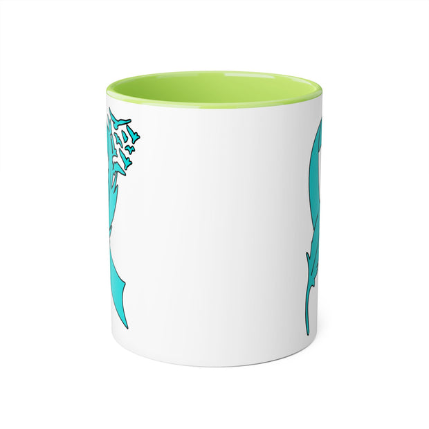 Ovarian Cancer Ribbon Accent Mugs, 11oz