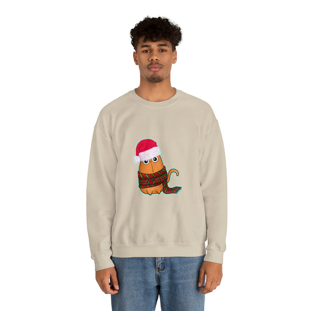 Christmas cat Unisex Heavy Blend™ Crewneck Sweatshirt