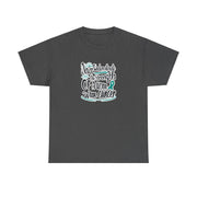 Ovarian Cancer Unisex Heavy Cotton Tee