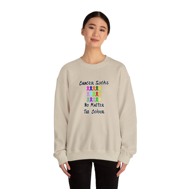 Cancer Sucks Unisex Heavy Blend™ Crewneck Sweatshirt