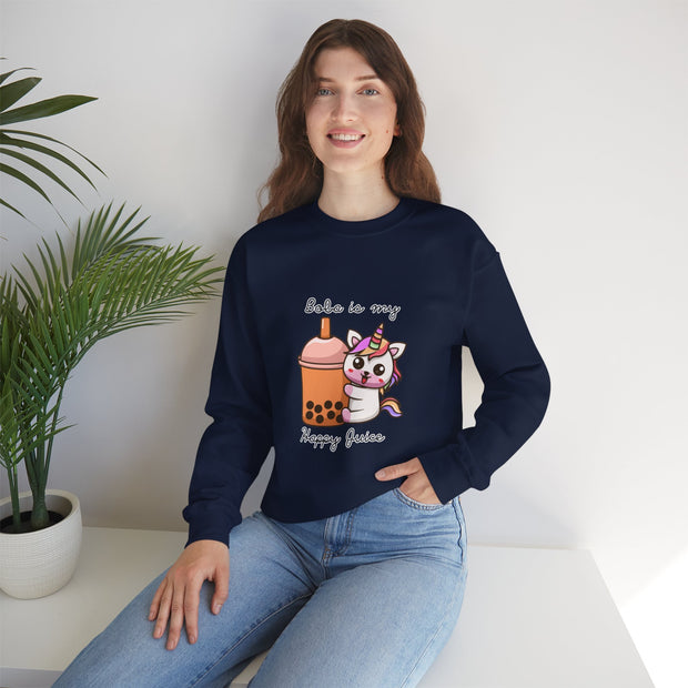 Unicorn Boba Unisex Heavy Blend™ Crewneck Sweatshirt