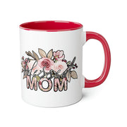Mom Flowers Accent Mugs, 11oz