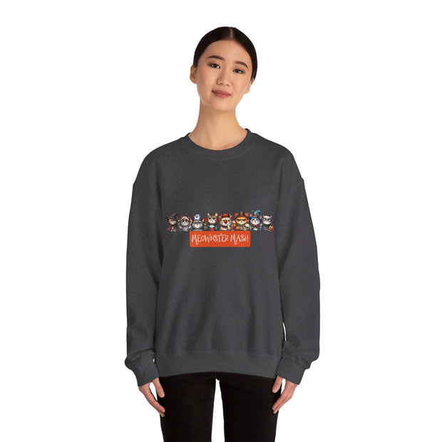 Meownster Mash Unisex Heavy Blend™ Crewneck Sweatshirt