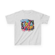 Kids Soda Pop Tee, Fun T-Shirt, Cute Apparel for Kids, Gift for Birthdays, Playdate Outfit, Colorful Kidswear