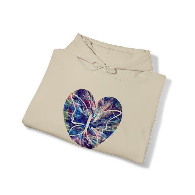 Heart Butterfly Unisex Heavy Blend™ Hooded Sweatshirt