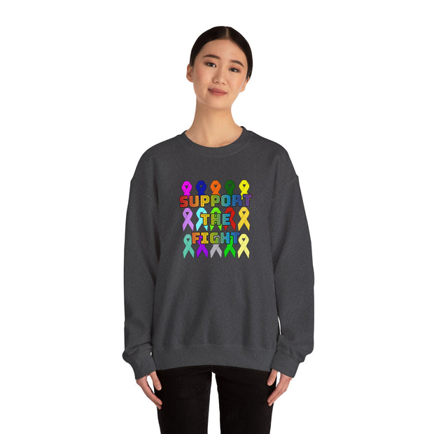 Support the Fight Unisex Heavy Blend™ Crewneck Sweatshirt