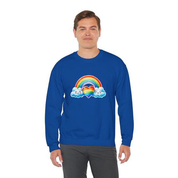 Rainbow Love Unisex Heavy Blend™ Crewneck Sweatshirt