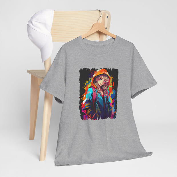 Graffiti Anime Girls Unisex Heavy Cotton Tee