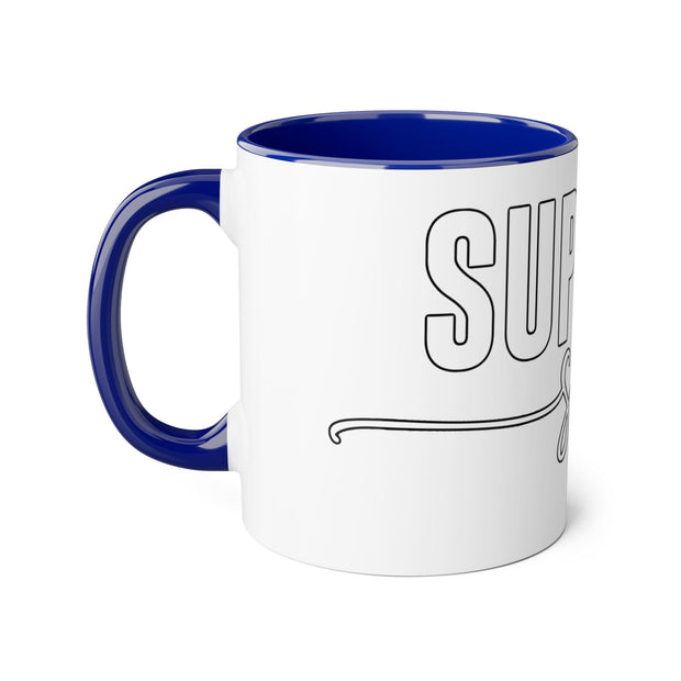 Breast Cancer Support Accent Mugs, 11oz