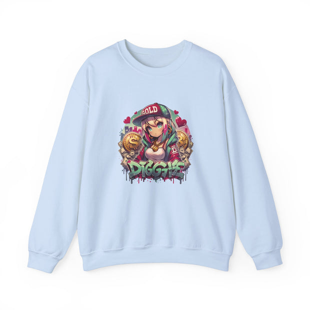 Graffiti Anime Girls Unisex Heavy Blend™ Crewneck Sweatshirt