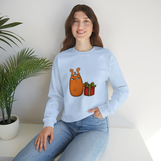 Christmas cat Unisex Heavy Blend™ Crewneck Sweatshirt