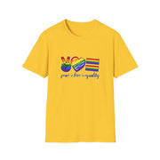 Peace Love and Equality Unisex Softstyle T-Shirt