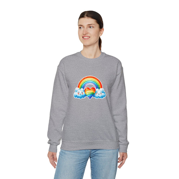 Rainbow Love Unisex Heavy Blend™ Crewneck Sweatshirt
