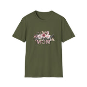 Mom Flowers Unisex Softstyle T-Shirt