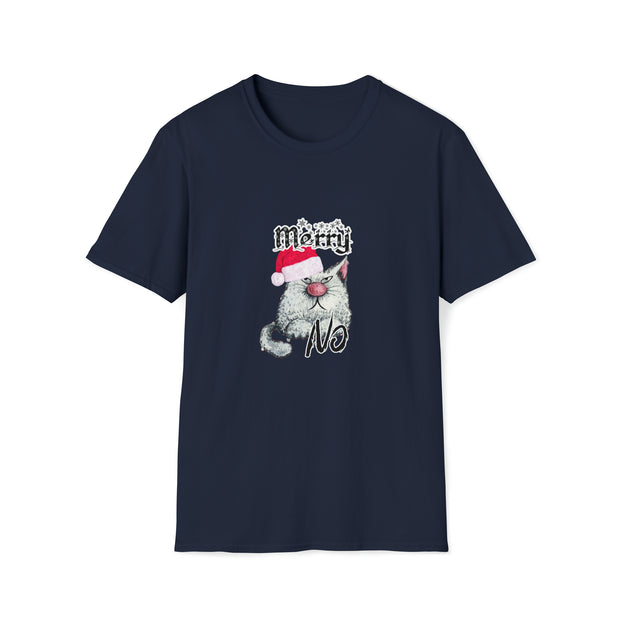 Christmas cat Unisex Softstyle T-Shirt