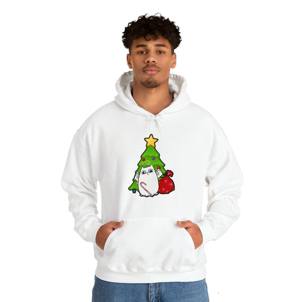 Christmas cat Unisex Heavy Blend™ Hooded Sweatshirt