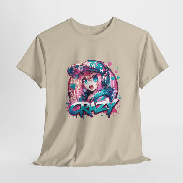 Graffiti Anime Girls Unisex Heavy Cotton Tee
