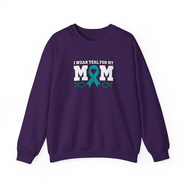 Teal for Mom Unisex Heavy Blend™ Crewneck Sweatshirt