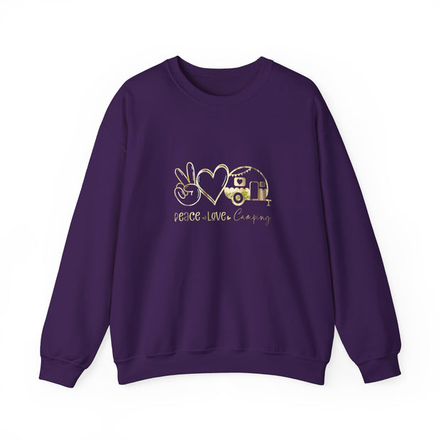 Peace Love Camping Unisex Heavy Blend™ Crewneck Sweatshirt
