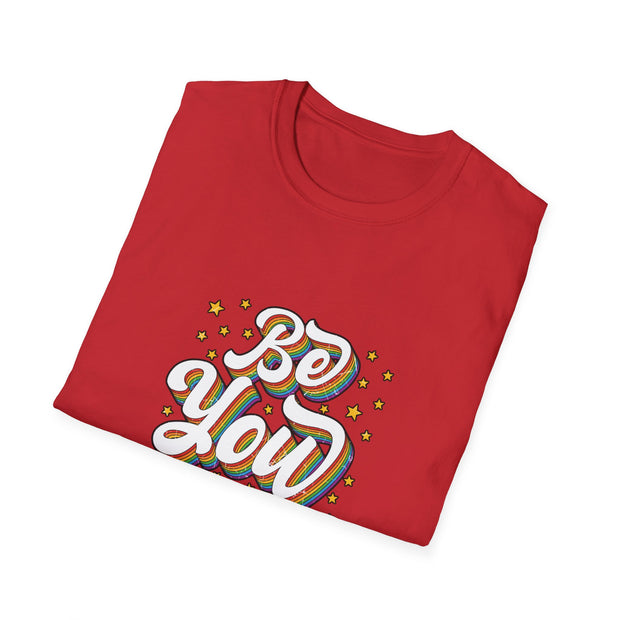Retro Be You Pride Unisex Softstyle T-Shirt