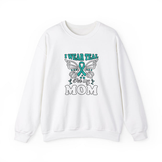 Teal for Mom Unisex Heavy Blend™ Crewneck Sweatshirt