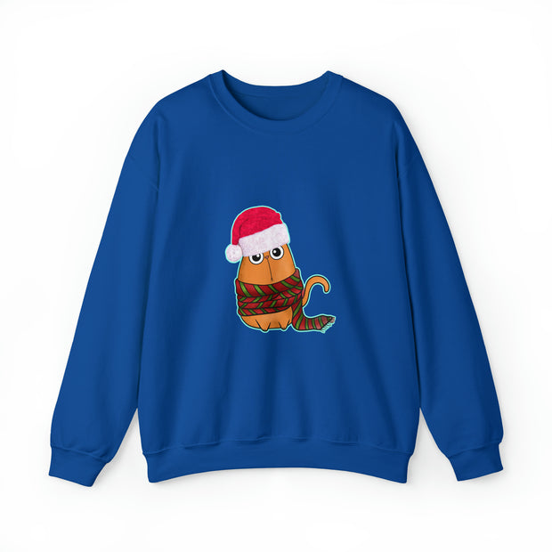 Christmas cat Unisex Heavy Blend™ Crewneck Sweatshirt