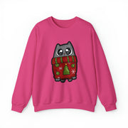 Christmas cat Unisex Heavy Blend™ Crewneck Sweatshirt