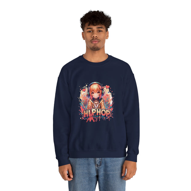 Graffiti Anime Girls Unisex Heavy Blend™ Crewneck Sweatshirt