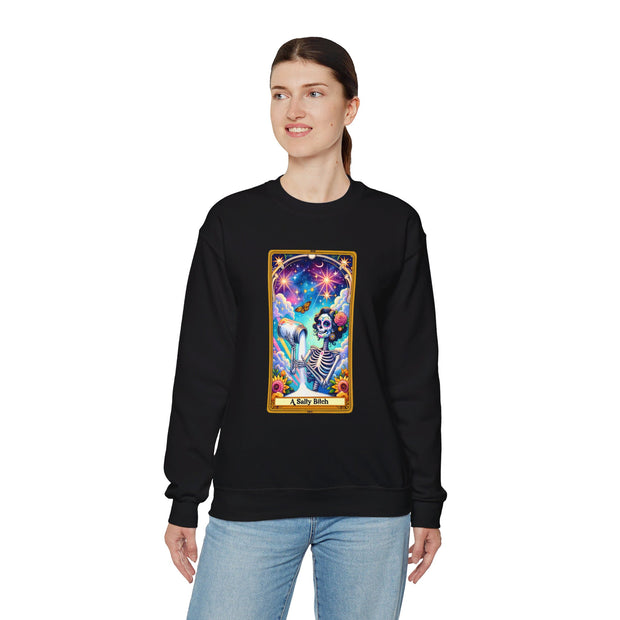Salty Bitch Tarot Card Unisex Heavy Blend™ Crewneck Sweatshirt