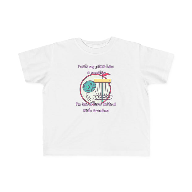 Disc Golf with Grandma Toddler's Fine Jersey Tee