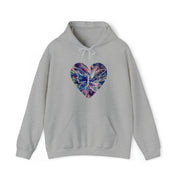 Heart Butterfly Unisex Heavy Blend™ Hooded Sweatshirt