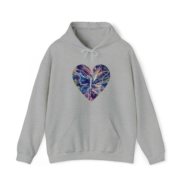 Heart Butterfly Unisex Heavy Blend™ Hooded Sweatshirt