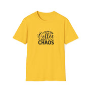 I Run on Coffee and Chaos Unisex Softstyle T-Shirt