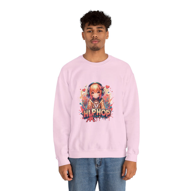 Graffiti Anime Girls Unisex Heavy Blend™ Crewneck Sweatshirt