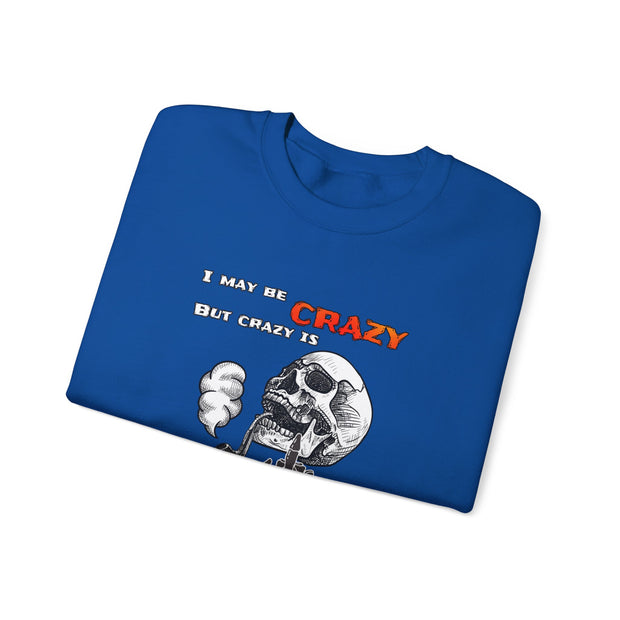 Crazy Skull Unisex Heavy Blend™ Crewneck Sweatshirt