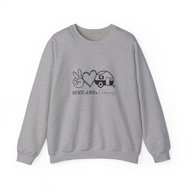Peace Love Camping Unisex Heavy Blend™ Crewneck Sweatshirt
