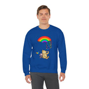 Winnie the Pooh Raining Pride Unisex Heavy Blend™ Crewneck Sweatshirt