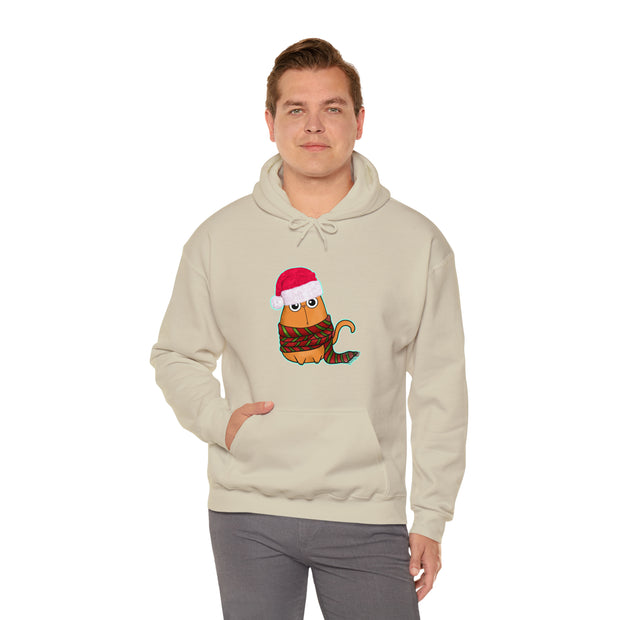 Christmas cat Unisex Heavy Blend™ Hooded Sweatshirt