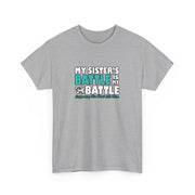 Sister Ovarian Cancer Unisex Heavy Cotton Tee
